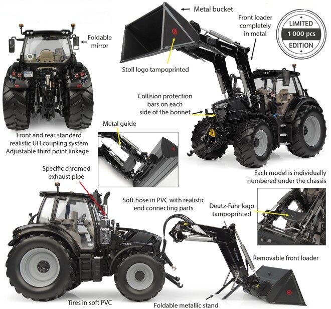 Universal Hobbies, Deutz-Fahr , UH6862, modeltractor, Limited Edition , 1:32